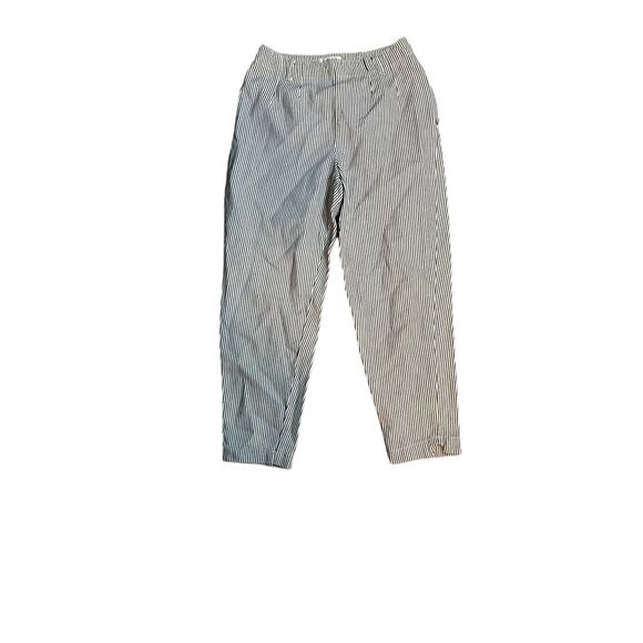 VTG '80's Calvin Klein Sport Size 10 Striped High Waist Pants - Picture 1 of 4